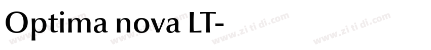 Optima nova LT字体转换